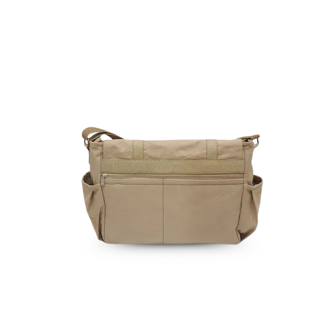 Beige Unisex Laptop Messenger Bag for Everyday Use 182